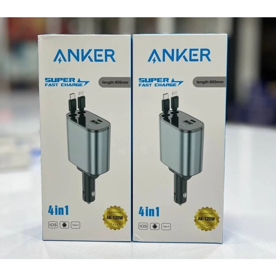 فندکی هوشمند ANKER با توان ۱۲۰ وات - کابل سرخود